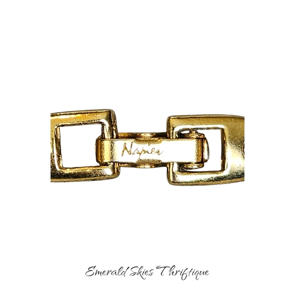 Vintage Napier Faux Pearls Link Bracelet - Picture 5 of 5